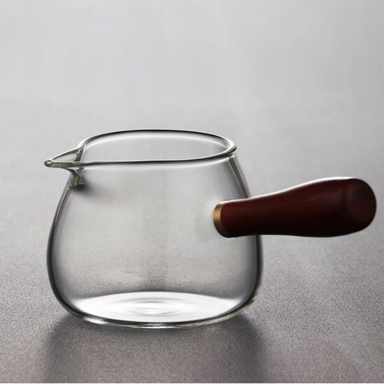 Чахай стеклянный с деревянной ручкой 300 мл