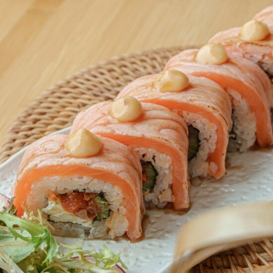 Лосось татаки