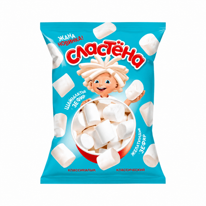 Зефир жевательный "Сластена" 150 г со вкусом ванили