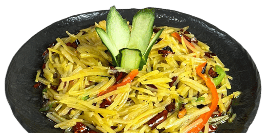 Картофель соломкой в кисло-остром соусе