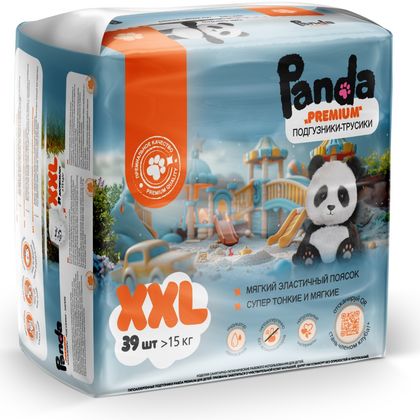 Подгузники-трусики Panda Premium XXL (39 шт/6 упак)