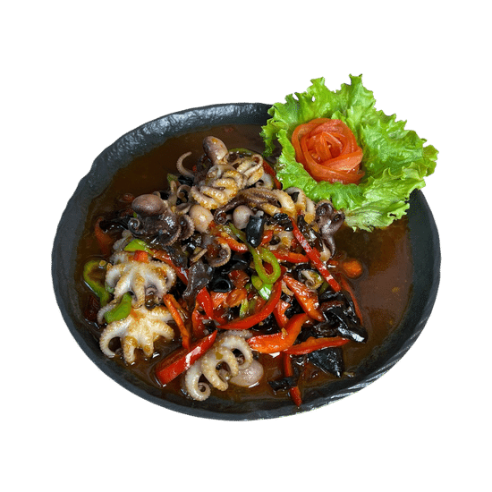 Осьминожки в пикантном соусе