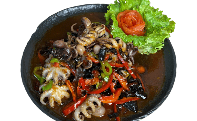 Осьминожки в пикантном соусе