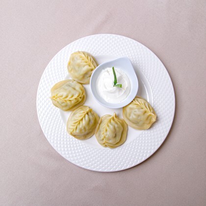 Манты, с курицей (5 штук)