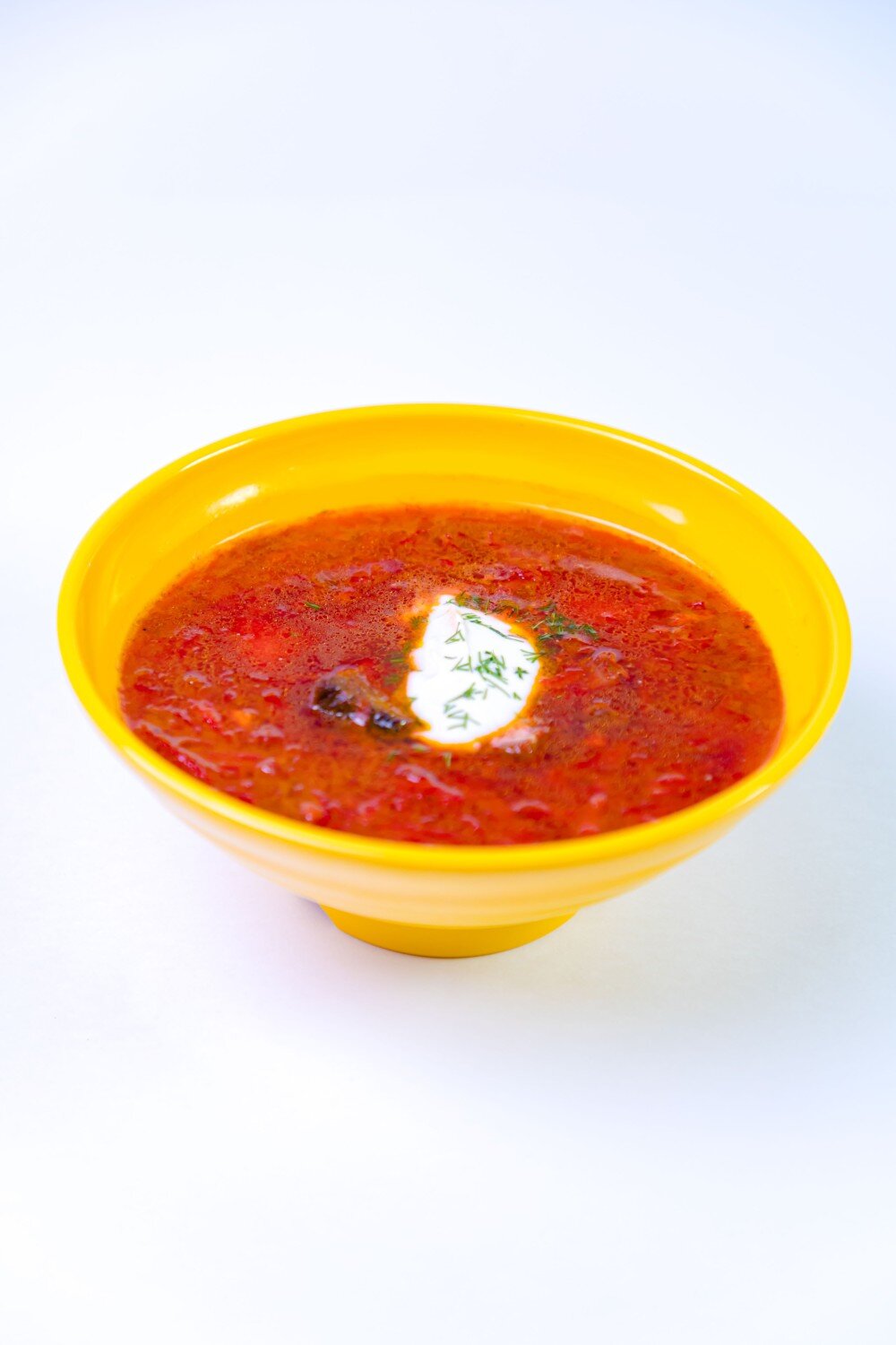 Борщ со сметаной