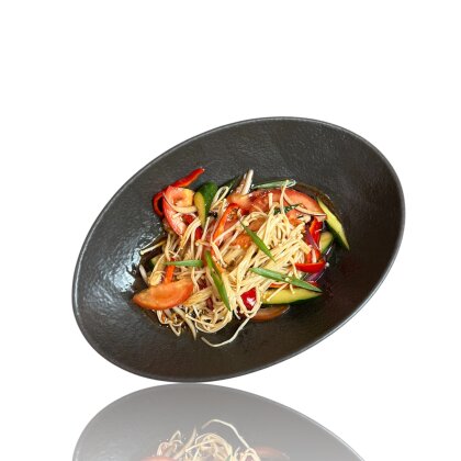 Грибы эноки с овощами