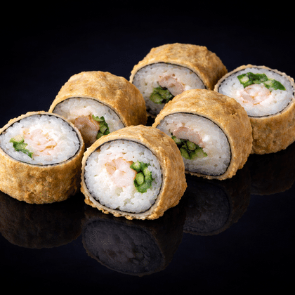 Zərif tempura karideslər