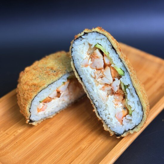 Закрытый Бургер с креветкой