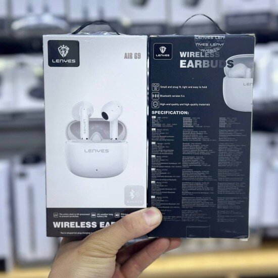 Наушники Lenyes Air 68 Белые