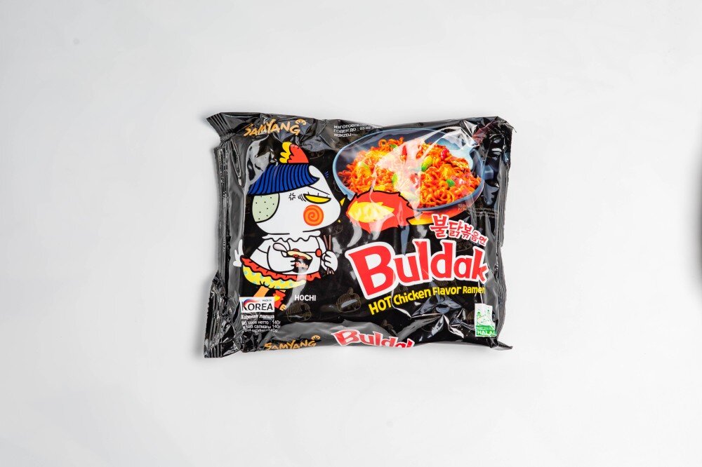 Лапша Бульдак черная мяг.