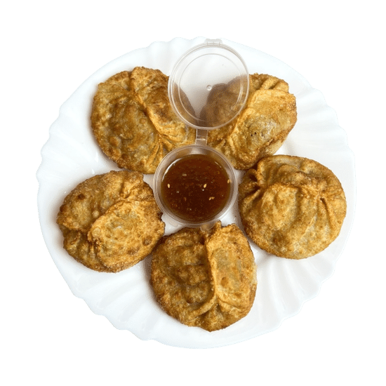 Жареные манты с телятиной