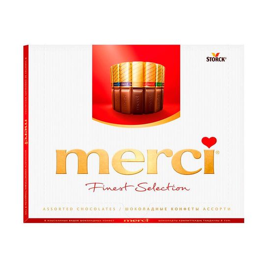 Набор шоколадных конфет «Merci» 250г
