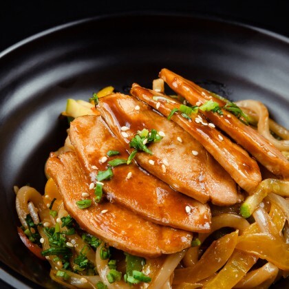 Удон с курицей