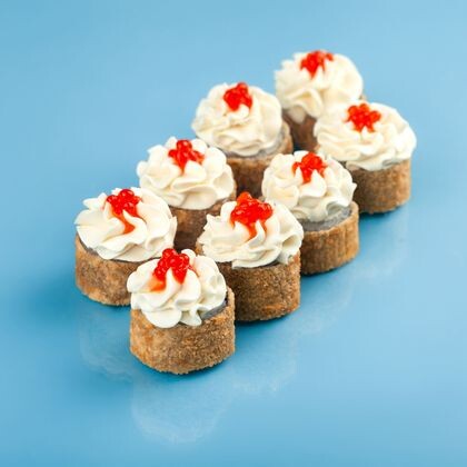 Жареный с креветкой и сыром