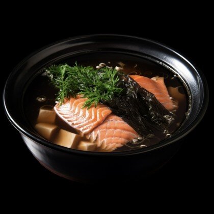 Мисо-суп с лососем