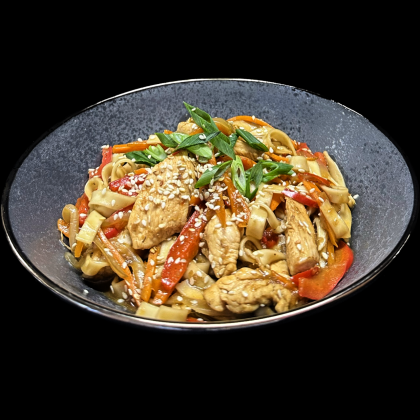 Удон с курицей