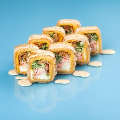 Жареный снежный краб с тортильей