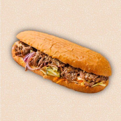 Шаурма в батоне с говядиной
