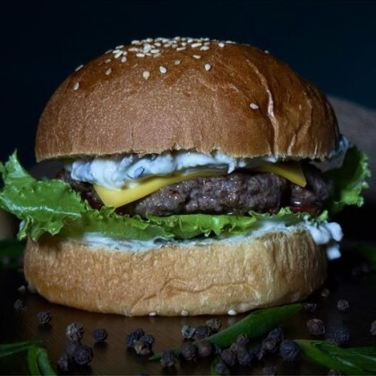 Грибной бургер 120 мм