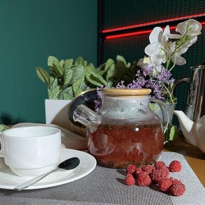 Чай малина с имбирем