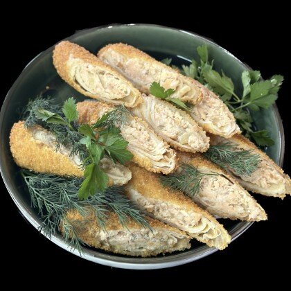 Блинчики с лососем 5 шт