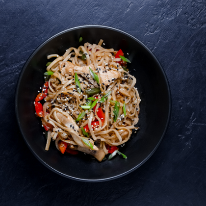 Удон с курицей