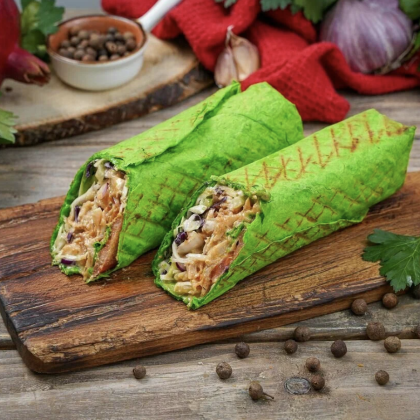 Донер: шпинатный