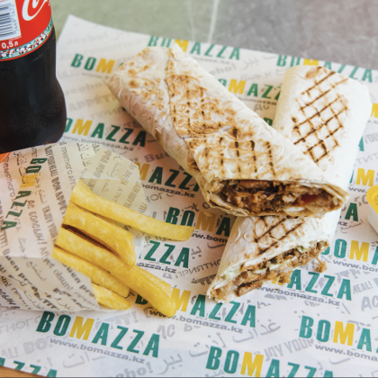 Комбо Классический (донер классический + Фри + соус + Напиток 0,5 на выбор)