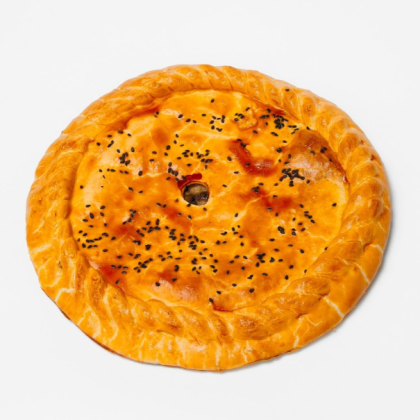 Пирог: семга - брокколи - сыр