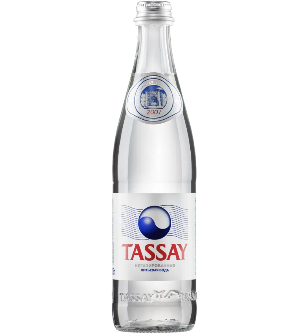 Вода: Tassay в стекле 0,5 л.