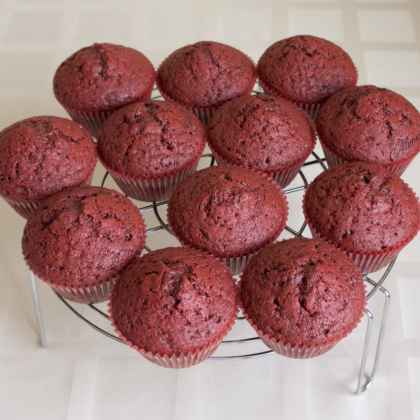 Маффин: красный бархат