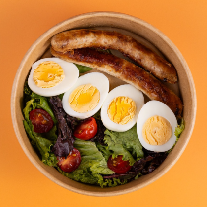 Боул: сосиски с индейкой