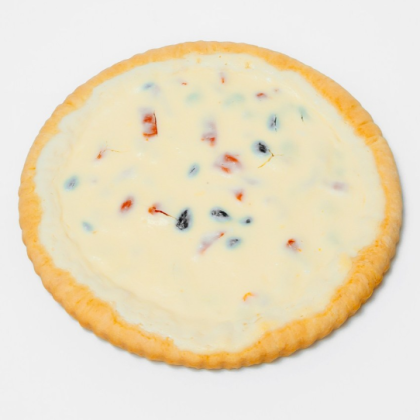 Пирог: творожный с курагой и изюмом