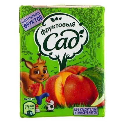 Фруктовый сад персик-яблоко 200мл