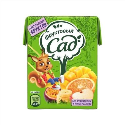 Фруктовый сад мультифрукт 200мл
