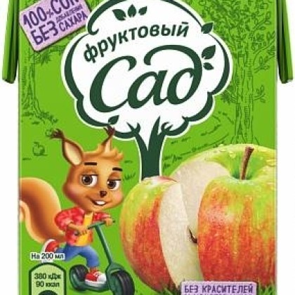 Фруктовый сад яблоко 200мл