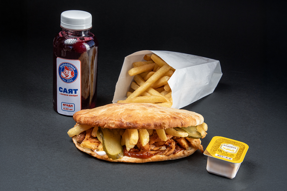 Комбо гирос куриный