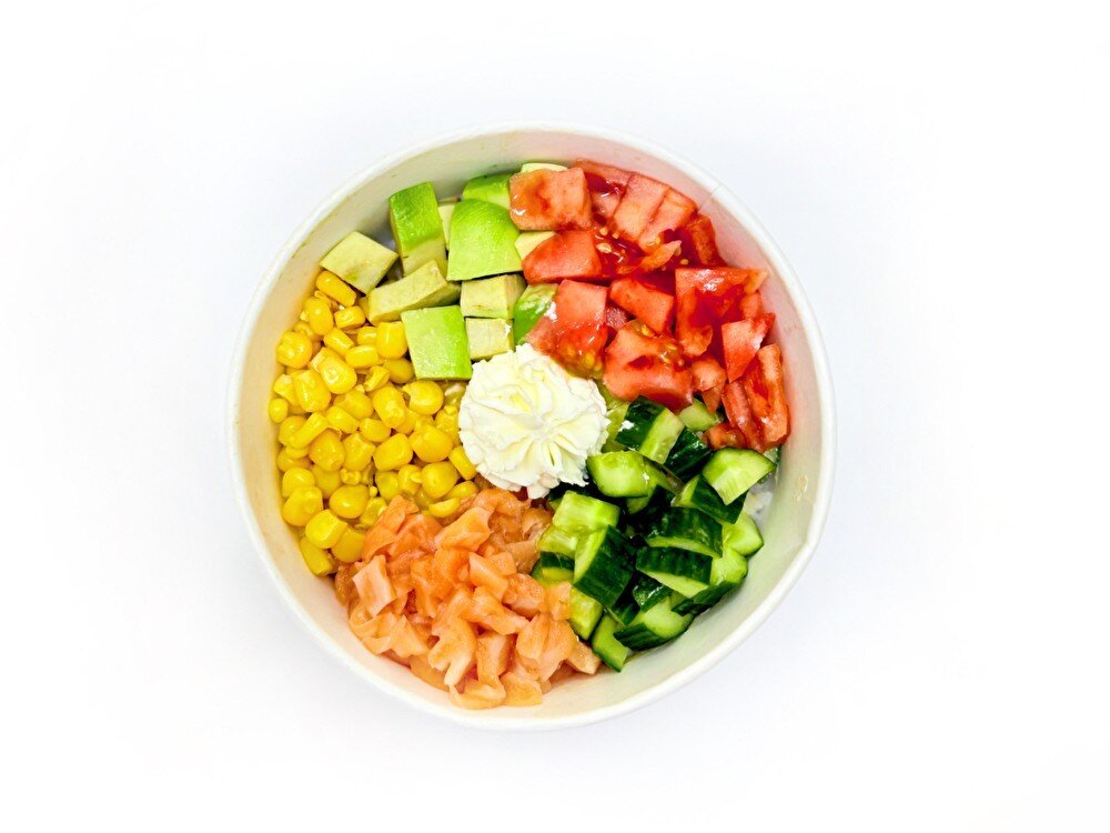 Боул с лососем