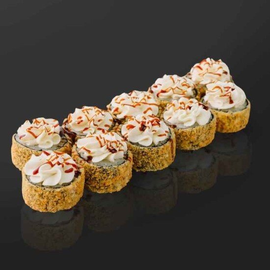 Жареный с креветкой и сыром 10 шт