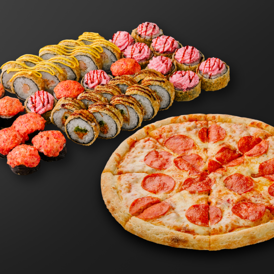 Вместе вкуснее 40шт +  пицца