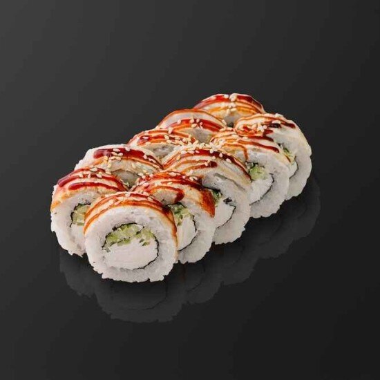 Угорь с огурцом 10 шт