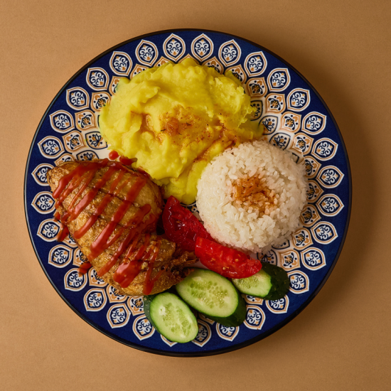 Окорочка с гарниром