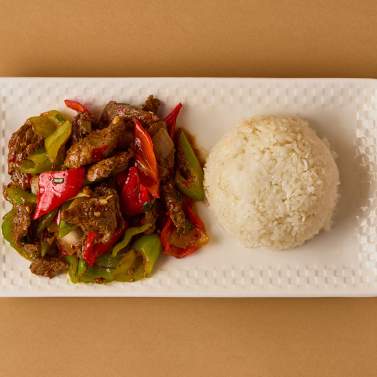 Лазру с гарниром