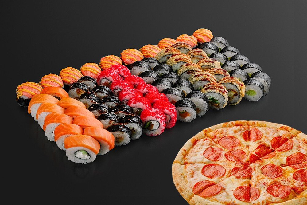 Сет Астана (70 шт. + пицца)