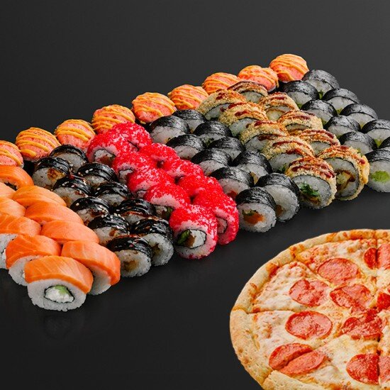 Сет Астана (70 шт. + пицца)