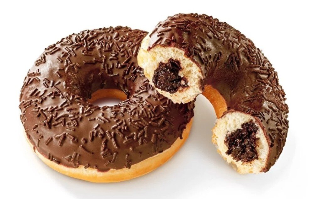 Донат тройной шоколад