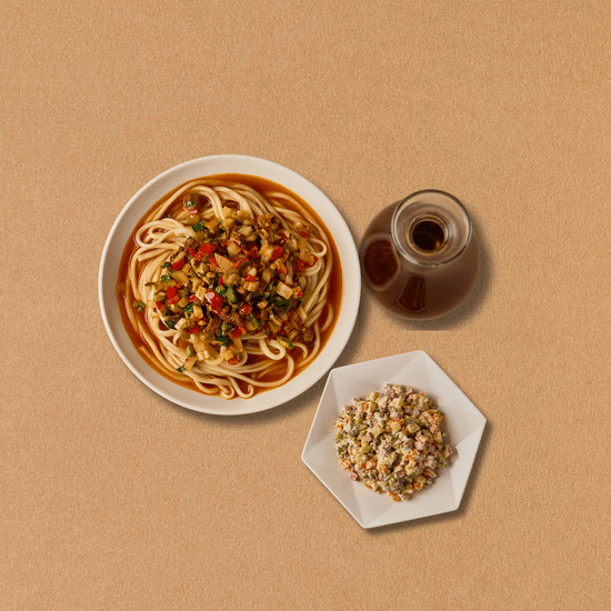 Суйру лагман, оливье, компот