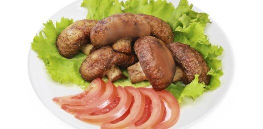 Шампиньоны на гриле