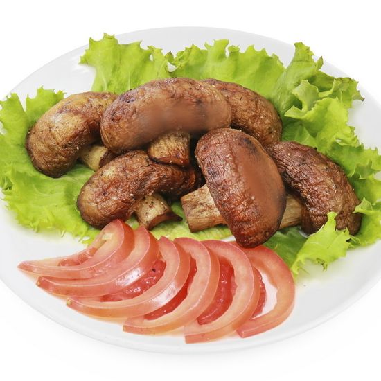 Шампиньоны на гриле