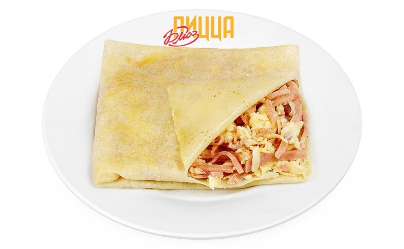 Блин "Гурьевский" с ветчиной и сыром